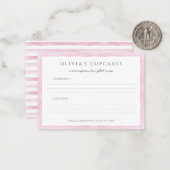 Correspondance Carte de recette de fête d'anniversaire de cuisson (Devant/Arrière en situation)