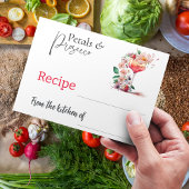 Correspondance Carte de recette de Fête des mariées Florale de Pe