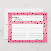 Correspondance Carte de recette de fruits d'été amusants Watermel (Devant)