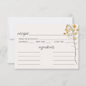 Correspondance Carte de recette de mariage à fleurs miniatures vi (Devant)