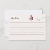 Correspondance Carte de recette de mariage à fleurs miniatures vi (Dos)