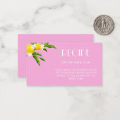 Correspondance Carte de recette principale Aperol Spritz (Devant/Arrière en situation)