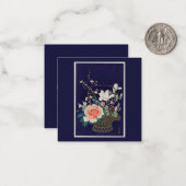 CORRESPONDANCE CARTE DE REMARQUE : OHARA KOSON : PANIER À FLEURS (Devant/Arrière en situation)