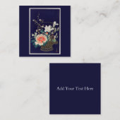 CORRESPONDANCE CARTE DE REMARQUE : OHARA KOSON : PANIER À FLEURS (Devant / Derrière)