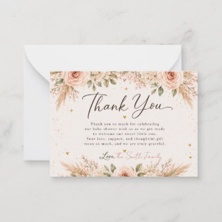 Correspondance Carte de remerciement Baby in Bloom