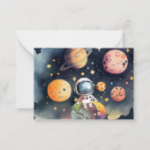 Correspondance Carte de remerciement d'astronaute de l'espace ext (Dos)