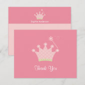 Correspondance Carte de remerciement de princesse (Devant / Derrière)