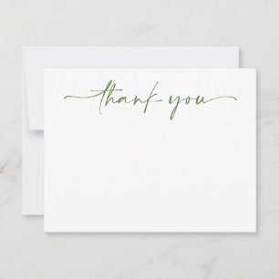 Correspondance Carte de remerciement élégante tendance simple mod