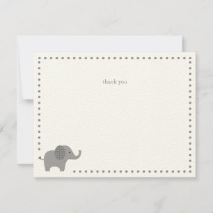 Correspondance Carte de remerciement Elephant Baby shower