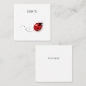Correspondance Carte de remerciement mini Ladybug (Devant / Derrière)