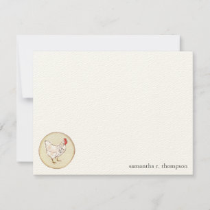 Correspondance Carte de remerciement personnalisée Poulet