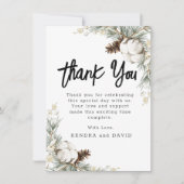 Correspondance Carte de remerciement Pinecone Spruce Flat (Devant)