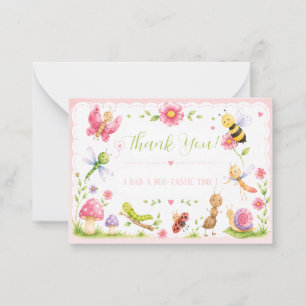 Correspondance Carte de remerciement Pink Bugs !