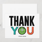 Correspondance Carte de remerciement plate Monster (Devant / Derrière)