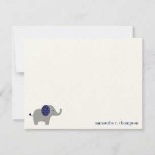 Correspondance Carte de remerciement pour Baby Shower à l'éléphan