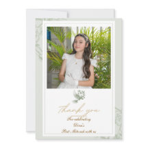 Carte de remerciement pour Bat Mitzvah