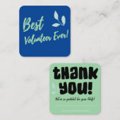 Correspondance Carte de remerciement pour bénévole : (Devant / Derrière)