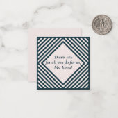 Correspondance Carte de remerciement pour enseignant (Devant/Arrière en situation)