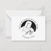 Correspondance Carte de remerciement pour forgeron ou métallurgis (Devant)