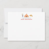 Correspondance Carte de remerciement pour la nurserie de cirque (Devant)