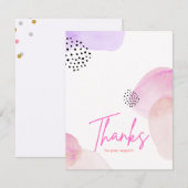 Correspondance Carte de remerciements (Devant / Derrière)