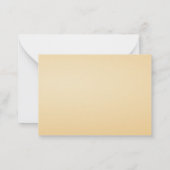 Correspondance Carte de remerciements à fleurs orange (Dos)