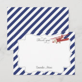 Correspondance Carte de remerciements avion (Devant / Derrière)