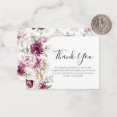 Correspondance Carte de remerciements Baby shower (Devant/Arrière en situation)