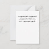 Correspondance Carte de remerciements Beacon Hill (Dos)