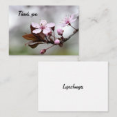 Correspondance Carte de remerciements Cherry Blossom (Devant / Derrière)