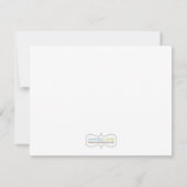 Correspondance Carte de remerciements d'anniversaire de construct (Dos)