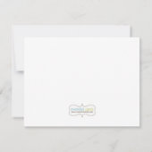 Correspondance Carte de remerciements d'anniversaire de Rapunzel (Dos)