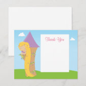 Correspondance Carte de remerciements d'anniversaire de Rapunzel (Devant / Derrière)