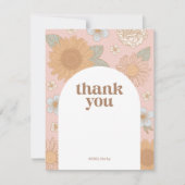 Correspondance Carte de remerciements d'anniversaire du Fleur sau (Devant)