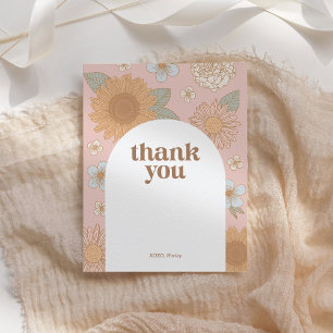 Correspondance Carte de remerciements d'anniversaire du Fleur sau