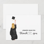 Correspondance Carte de remerciements de diplôme (Devant / Derrière)