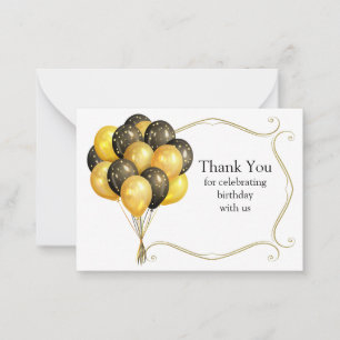 Correspondance Carte de remerciements de fête des ballons
