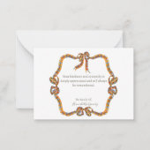 Correspondance Carte de remerciements de la nostalgie portée (Devant)