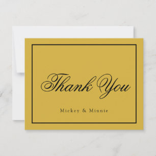 Correspondance Carte de remerciements de mariage élégant au style