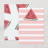 Correspondance Carte de remerciements de pastèque (Devant / Derrière)