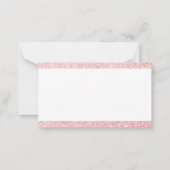 Correspondance Carte de remerciements de style de Parties scintil (Dos)