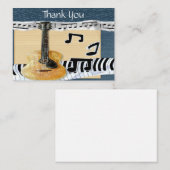 Correspondance Carte de remerciements de style musical (Devant / Derrière)