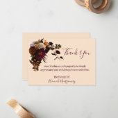 Correspondance Carte de remerciements de sympathie (Devant/Arrière en situation)