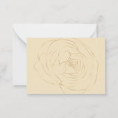 Correspondance Carte de remerciements de Sympathie Rose Gold Line (Dos)