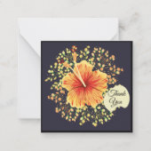Correspondance Carte de remerciements des fleurs d'Hibiscus (Devant)