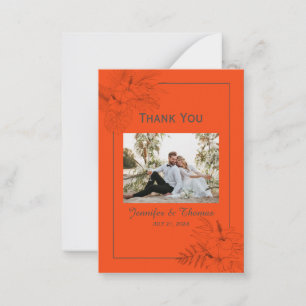 Correspondance Carte de remerciements d'été Tropical Beach Boho