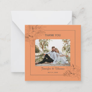 Correspondance Carte de remerciements d'été Tropical Beach Boho