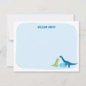 Correspondance Carte de remerciements Dinosaure personnalisé (Devant)