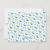 Correspondance Carte de remerciements Dinosaure personnalisé (Dos)