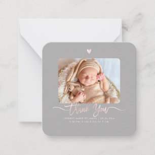 Correspondance Carte de Remerciements DIY Fait Main pour Baby Sho